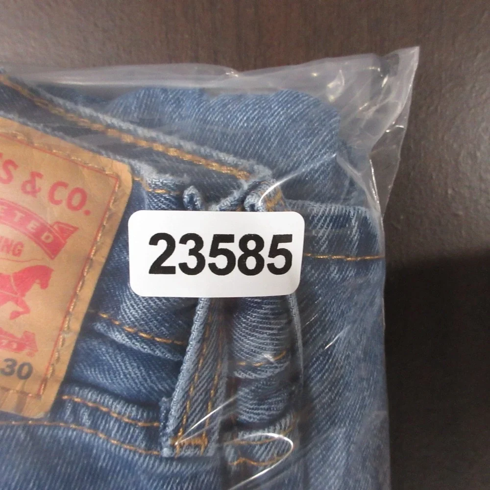 Levis Jeans Mens 29x30 Blue 505 Regular Straight Stone Wash Zip Fly Denim Pants